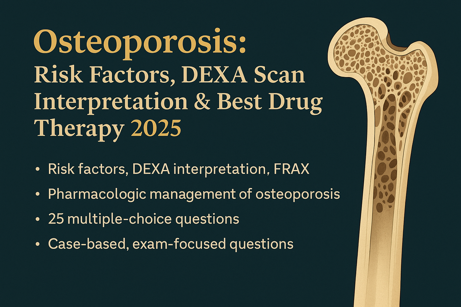 Osteoporosis: Risk Factors, DEXA Scan Interpretation & Best Drug Therapy 2025 - Orthopedics