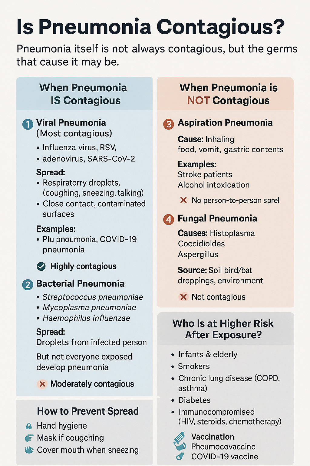 Is Pneumonia Contagious? Causes, Transmission, Types, Risk Factors & Prevention Explained - OBSTETRICS AND GYNAECOLOGY