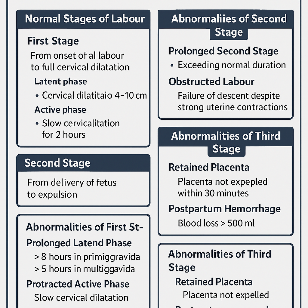 Stages of Labour Normal and Abnormal Progress Complete Clinical Guide - OBSTETRICS AND GYNAECOLOGY